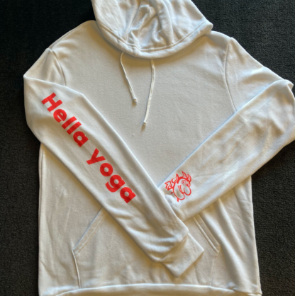 Hella Yoga White with Red